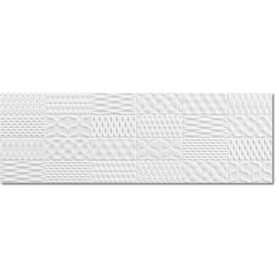 Sinan White Brillo Decor 30x90 Argenta - 1