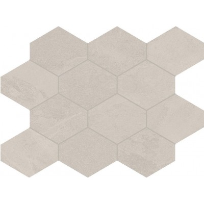 Brasilian Slate Oxford White Hexagon 25x34 Unicom Starker - 1