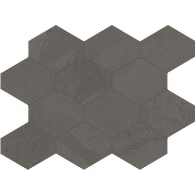 Brasilian Slate Elephant Grey Hexagon 25x34 Unicom Starker - 1