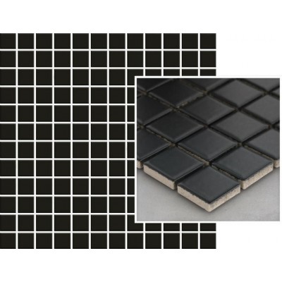 Albir Nero Mosaikfliesen Gedrückt K.2,3X2,3 29,8x29,8 Paradyz - 1