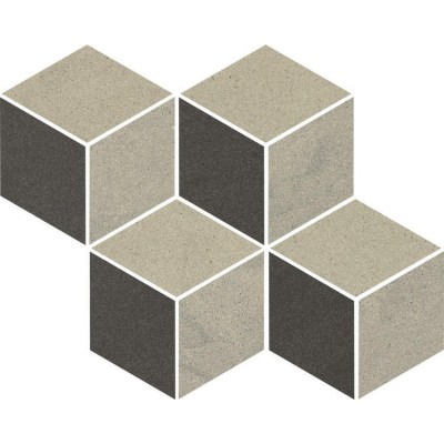 Rockstone Antracite Mosaikfliesen Schnitt Mix 20,4x23,8 Paradyz - 1