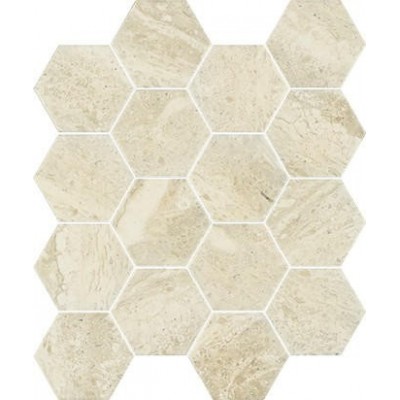 Sunlight Stone Beige Mosaikfliesen Gedrückt Hexagon 22x25,5 Paradyz - 1
