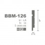 Sockelleiste MDF BBM-126 12x1,6 Dunin - 4