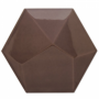 Sechseckige Fliesen Aragona Hexagon Piramidal Chocolate Brillo 17x15 Decus - 1