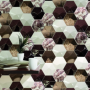 Sechseckige Fliesen Aragona Hexagon Piramidal Chocolate Brillo 17x15 Decus - 3