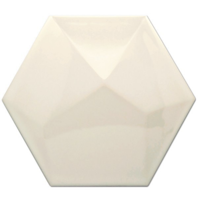 Sechseckige Fliesen Antonus Hexagon Piramidal Crema Brillo 17x15 Decus - 1