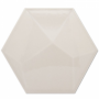Sechseckige Fliesen Aragona Hexagon Piramidal Perle Brillo 17x15 Decus - 1