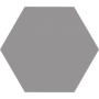 Hex 25 Basic Grey 22x25 Fliesen Hexagon Codicer - 1