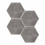 Fliesen Porzellan grau Equipe Hexatile beton Black 17.5x20 Equipe - 2