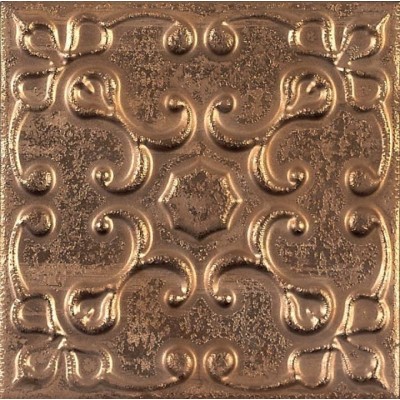 Aged Copper Ornato 20x20 Dekoratives Fliesen Kupfer Aparici - 1