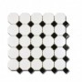 mozaik achteckig Weiß schwarz  Einsatz El Casa Octagon Black n White 29,5x29,5 El Casa - 1