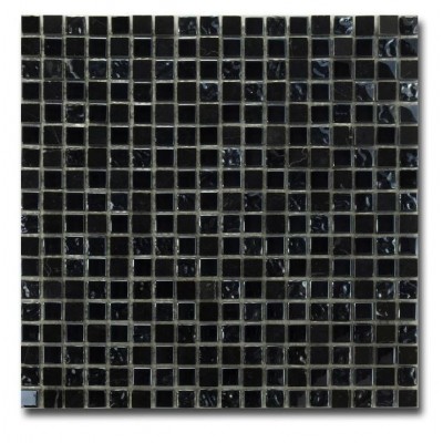 Mozaik Glas Steinoptik schwarz  El Casa Arctic Black 30,5x30,5 cm El Casa - 1