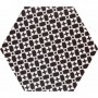 Sechseckige Fliesen schwarz-weiß dekor Realonda Grazia Decor 28,5x33 Realonda - 1