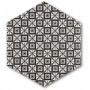 Sechseckige Fliesen schwarz-weiß dekor Realonda Grazia Decor 28,5x33 Realonda - 3