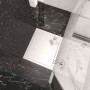 Sinterikonglomeratu marmoroptik Weiß schwarz  Adern   Marmoker Statuario Grigio lucido 118x258 6,5mm Casalgrande Padana - 5