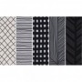 Ziegel Metro zum Badezimmer gradient grau-schwarz  schwarz  muster Ornamenta Mix and Match Decori In Bianco Nero 15x45 Ornamenta