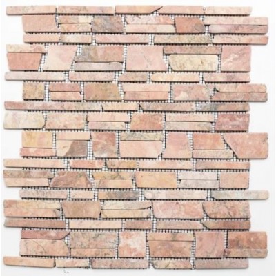 Mozaik Steinoptik rosa Streifen ungleich Metropol MM 0991 30,5 x 30,5 Metropol - 1