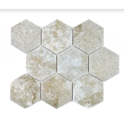 Mozaik sechseckig Rost grau mat Metropol MM 0551 25,6 x 29,5 Metropol - 1