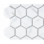 Mozaik sechseckig marmoroptik Weiß grau Adern mat Metropol MM 0547 32,5 x 28,1 Metropol - 2