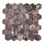 Mozaik marmoroptik braun Hexagon  Metropol MM 0402 29,8 x 30,5 Metropol - 1