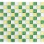 Mosaik für Schwimmbäder Glas Grün  Weiß Metropol MM 1147 32,7 x 30,2 Metropol - 1