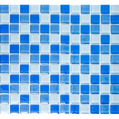 Mosaik für Schwimmbäder Glas Weiß Blau Metropol MM 1139 32,7 x 30,2 Metropol - 1