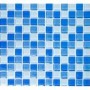 Mosaik für Schwimmbäder Glas Weiß Blau Metropol MM 1139 32,7 x 30,2 Metropol - 1