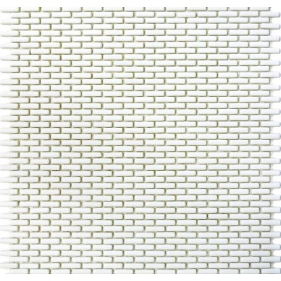 Mozaik Glas matt Weiß dünn Streifen Metropol MM 0288 27,5 x 29,7 Metropol - 1