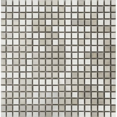 Mozaik Monocolor Steinoptik  Glanz klein Quadrat Dell Arte VelvWhite 30x30 Dell Arte - 1