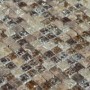 Mozaik mix transparent braun Beige Steinoptik gebrochen Glas mix Dell Arte Atlas Mix 30,5x30,5 Dell Arte - 2
