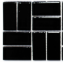 Mozaik schwarz  Rechteck  Quadrat Glanz Metropol MM 0887 29,8 x 29,8 Metropol - 2