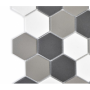 Mozaik sechseckig grau Weiß schwarz  mat Metropol MM 0584 32,5 x 28,1 Metropol - 2