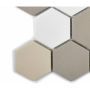 Mozaik sechseckig grau Weiß Beige mat Metropol MM 0583 32,5 x 28,1 Metropol - 2