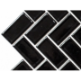 Mozaik fischgrätenmuster schwarz  Glanz Metropol MM 0546 29,8 x 29,8 Metropol - 2