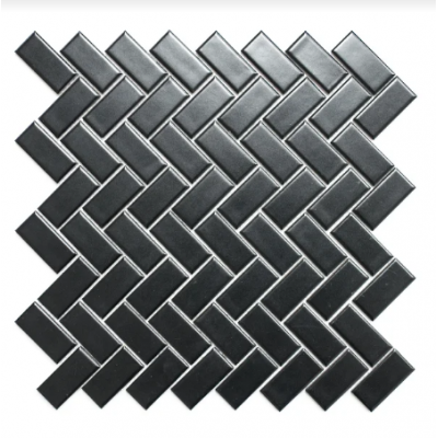 Mozaik fischgrätenmuster schwarz  mat Metropol MM 0544 29,8 x 29,8 Metropol - 1
