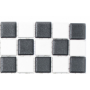 Mozaik schachbrett Quadrat schwarz-weiß mat Metropol MM 0503 32,6 x 30,0 Metropol - 2