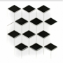 Mozaik schachbrett diamant weiß und schwarz  Glanz Metropol MM 0312 26,6 x 30,5 Metropol - 1