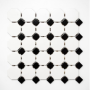 Mozaik schachbrett weiß und schwarz  achteckig Metropol MM 0227 29,5 x 29,5 Metropol - 1