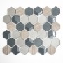 Mozaik sechseckig grau schwarz  Metropol MM 0209 26,0 x 30,0 Metropol - 1