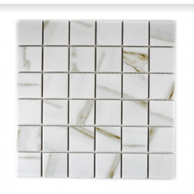 Mozaik Quadrat marmoroptik Weiß Grau Braun Adern Metropol MM 0801 30,6 x 30,6 Metropol - 1