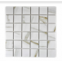 Mozaik Quadrat marmoroptik Weiß Grau Braun Adern Metropol MM 0801 30,6 x 30,6 Metropol - 1