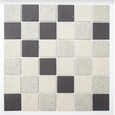 Mozaik Quadrat mat Beige-schwarz  Metropol MM 0777 30,6 x 30,6 Metropol - 1