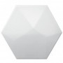 Hexagon Piramidal Blanco Mate 17x15 Decus - 5