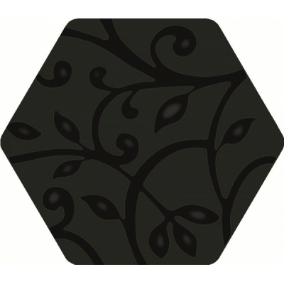 Fliesen Porzellan Bestile Toscana Grabados Negro 25,8x29 Bestile - 1