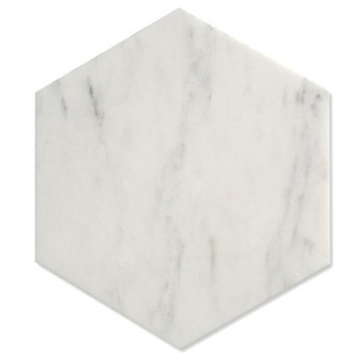 Sechseckige Fliesen marmoroptik Weiß Equipe Carrara Hexagon 17,5x20 Equipe - 1