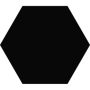 Sechseckige Fliesen schwarz  Keros Element Negro 23x27 Keros - 1