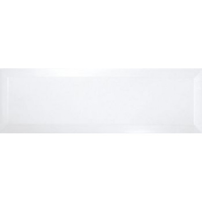 Fliesen Ziegel Metro abgeschrägt lang Weiß Fabresa Bevelled Blanco Biselado Brillo 10x30 Fabresa - 1